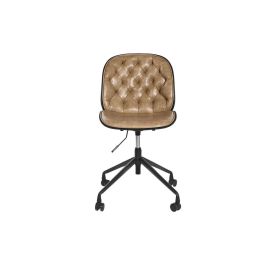 Silla Vintage DKD Home Decor Marron Claro Negro 57.5 x 83 x 47.5 cm