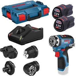 Bosch Professional Taladro Atornillador GSR 12V-35 FC con 2 Baterías 3.0Ah y L-Boxx - 06019H3000 Precio: 375.94999959. SKU: B165K765QE