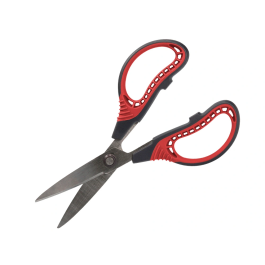 Liderpapel Tijera Titanio Hoja Curva 16.5 cm Durabilidad y Facilidad de Corte con Funda Protectora