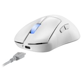 Asus ROG Keris II Ace Wireless AimPoint Ratón Inalámbrico Mano Derecha RF + Bluetooth + USB Tipo-A Óptico 42000 DPI 90MP03N0-BMUA10 Blanco