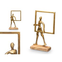 Soporte Decoracion Hombre Marco Dorado Giftdecor 19X29CM (6 Unidades) Precio: 67.50000004. SKU: B1HWZ9PAHJ