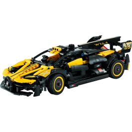LEGO 42151 Bugatti Bolide Technic Coche de Carreras Amarillo/Negro con Motor W16, Dirección y Puertas de Tijera