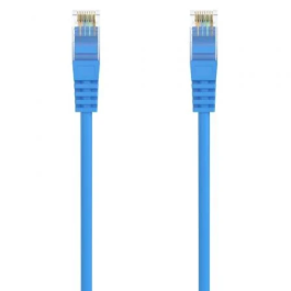 AISENS - CABLE DE RED LATIGUILLO RJ45 LSZH CAT.6A 500 MHZ UTP AWG24, AZUL, 0.5M