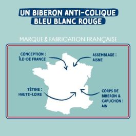 Dodie EB20 - Juego de 3 biberones de 270 ml con tetina plana, color rosa