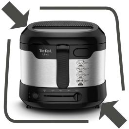 Tefal FF215D30 Freidora Uno M, 1.8 L de Aceite, 1 kg de Capacidad de Fritura, 1600W, Termostato Ajustable