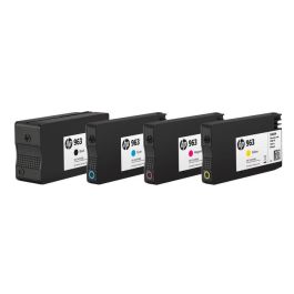 HP 963 Cartucho Tinta Original Amarillo, Colores Vibrantes y Texto Nítido, Ideal para Impresión Profesional y Grupos de Trabajo