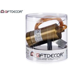 Lampara Colgante Acero Oro Giftdecor 10X94CM (12 Unidades) Lampara Colgante Acero Oro Giftdecor 10X94CM (12 Unidades)