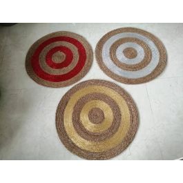 DKD Home Decor Alfombra Tradicional de Navidad para Base de Árbol Rojo Dorado 90x90 cm Fibra y Seagrass Decoración del Hogar Precio: 35.16018. SKU: B1CRMNDWJP