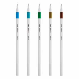Uni-Ball Emott Rotuladores de Escritura y Dibujo, Colores Tropicales, Estuche 5 Unidades Uni-Ball Emott Rotuladores de Escritura y Dibujo, Colores Tropicales, Estuche 5 Unidades