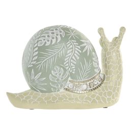 DKD Home Decor Figura Cottage de Resina Verde 9.5 x 14 x 21 cm (4 Unidades)