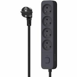 Quarx QUA4004282463078 Regleta con 4 tomas de corriente y 3 puertos USB, cable de 1,5m