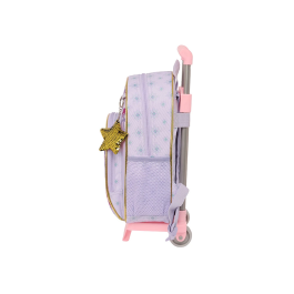 Mochila Escolar con Ruedas Wish Lila 28 x 34 x 10 cm