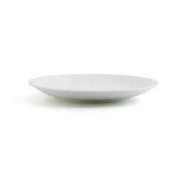 Ariane Plato Llano Vital Coupe Porcelana 27 cm Blanco 6 Unidades Profesional Reforzado Alumina Apilable Lavavajillas Horno Microondas
