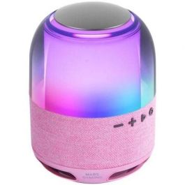 Mars Gaming MSFLOWP Altavoz Bluetooth 5.3 portátil con iluminación RGB 360°, sonido DeepBass 15W, MicroSD y batería 2000mAh en rosa. Precio: 22.49999961. SKU: B15Q8W3AS5