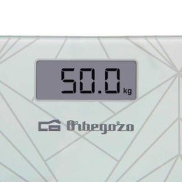 Orbegozo Báscula de Baño PB 2218 A/ Hasta 180kg/ Blanca con Pantalla LCD y Cristal Templado