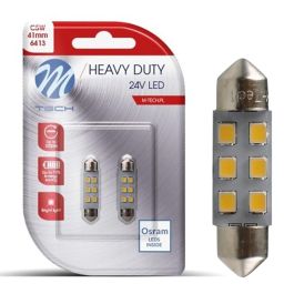 Blister 2X Led L9105 W - C5 W 41 mm 6XSmd2835 24 V Blanco | 10 Unidades MTECLB9105W Precio: 4.94999989. SKU: B19PKXA95J