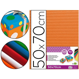 Liderpapel Cartón Ondulado Naranja 50 x 70cm 320g/m2 Precio: 19.49999942. SKU: B1BSSFBNAV
