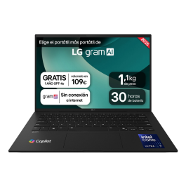 LG Portátil Gram 14ZD90T-G.AX88B Intel Core Ultra 7 255H 32GB 1TB SSD 14" WUXGA IPS Sin Sistema Operativo Precio: 1346.49999957. SKU: B1DHXD7S2T