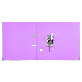 Liderpapel Archivador de Palanca A4 Documenta Forrado PVC Rado Lila Compresor Metálico Lomo 75 mm