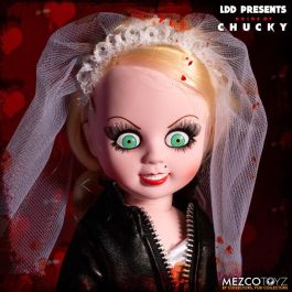 MEZCO TOYZ Muñecos Living Dead Dolls Chucky y Tiffany Set de 2, 25cm, articulados, PVC con ropa de tela