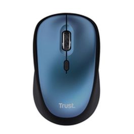 Trust 24551 Ratón Inalámbrico Mini Yvi+ Silent | 83% Plástico Reciclado, 1600 DPI, 12 Meses Batería, Compacto Azul