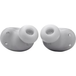 JBL Live Buds 3 Auriculares Inalámbricos Bluetooth, Color Plata, Resistentes al Agua IP55, Llamadas/Música/Deporte