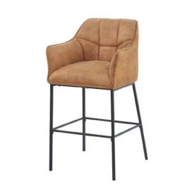 DKD Home Decor Taburete Loft Camel Negro 60 x 107 x 59 cm Precio: 144.68999952. SKU: B1F9B82A9N