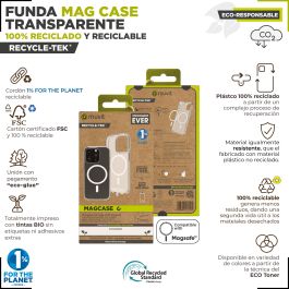 Muvit Funda Recycletek Magsafe para iPhone 15, material reciclado y reciclable Muvit Funda Recycletek Magsafe para iPhone 15, material reciclado y reciclable