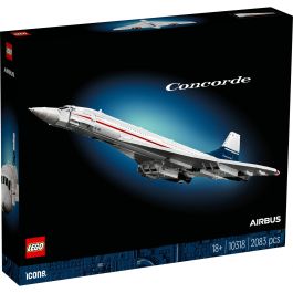 Lego AAAAN06836 Icons Concorde Kit de Construcción de Aviones para Adultos con Detalles Auténticos y 3 Modos