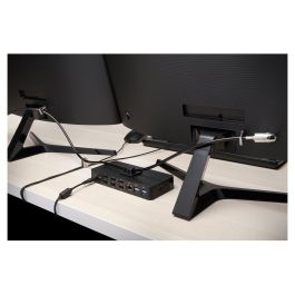 Kensington Kit de Candado para Ordenador de Sobremesa y Periféricos 2.0, Cable de 2,44 m, Negro/Plata