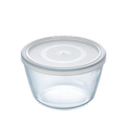 Fiambrera Redonda con Tapa Pyrex Cook & Freeze 1,1 L 15 x 15 x 10 cm Transparente Silicona Vidrio (4 Unidades)