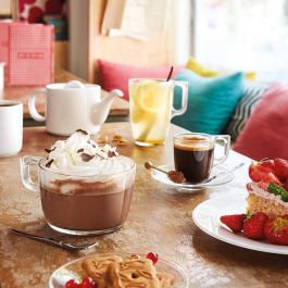 Caja 6 Mugs Vidrio Voluto Arcoroc 40 cL