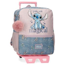 JOUMMA BAGS Trolley Disney Stitch 'You Are Magical' 33cm con 2 Bolsillos Laterales y Bolsillo para Botella