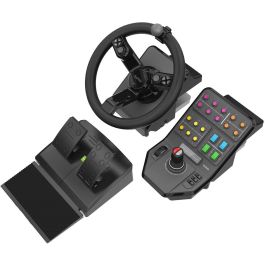 Logitech G Saitek Controlador de Simulación Agrícola Realista: Incluye Volante, Pedales y Panel Lateral para Farming Simulator