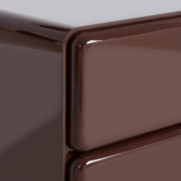 Mesita Lacado Granate Dm Dormitorio 56,50 X 42,50 X 56,50 cm