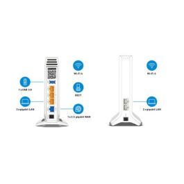 Fritz Kit Wifi Mesh Set 4060 + 3000 AX INT, Wi-Fi 6 Tribanda, 4x4, 6000 Mbit/s