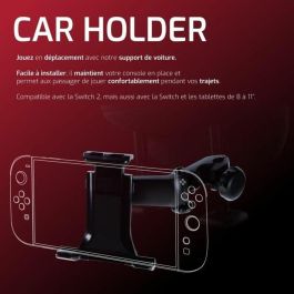 Onlan 3015220019340 Soporte para Coche para Nintendo Switch 2, Consolas Portátiles y Tablets de 8 Pulgadas - Negro