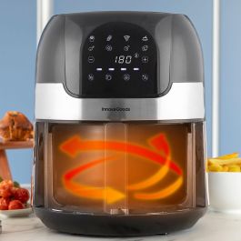 Freidora de Aire InnovaGoods Fryinn 3500 Negro 1400 W 3,5 L Acero Inoxidable Freidora de Aire InnovaGoods Fryinn 3500 Negro 1400 W 3,5 L Acero Inoxidable