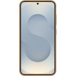 Samsung EF-VS931 Funda para Galaxy S25 Color Camel Imitación Piel Protección Contra Caídas Resistente a Rayones