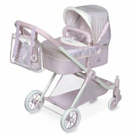 Coche muñeca 3 x 1 XL niza 45x80x81 cm con bolso y almohada.