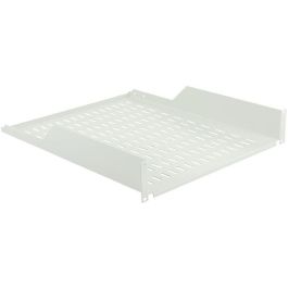 Logon RAS215WH Estante de Rack Profesional 19" 2U Fondo 550mm 2 Puntos Conexión 30kg Carga Ventilado Blanco RAL 7035