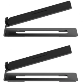 Aisens Soporte de Sobremesa para Altavoces SPK08U-427, Universal, Negro, hasta 10kg