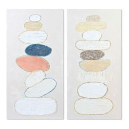 Cuadro Scandi DKD Home Decor Beige Blanco 3.8 x 120 x 60 cm (2 Unidades) Precio: 85.33404. SKU: S3013571