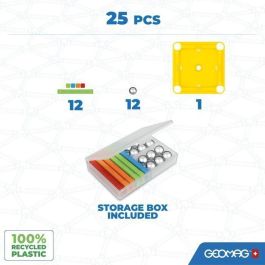 Toy Partner Geomag Green 00374 Juego de Construcción Magnético con 25 Piezas