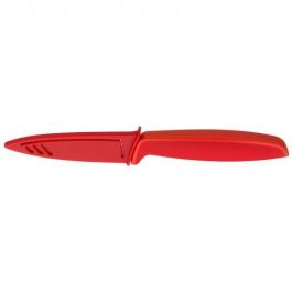 WMF 1879085100 Juego de Cuchillos Touch de Acero Inoxidable, Cuchillo Chef y Multiusos, Mango Ergonómico Rojo, 2 Piezas