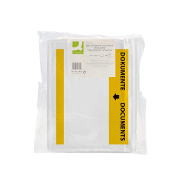 Q-connect Sobre Autoadhesivo Portadocumentos 165x122 mm Paquete 100 Unidades
