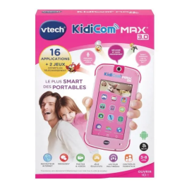 VTECH Kidicom Max 3.0 Rosa Teléfono Infantil Educativo para Niños de 3 a 8 Años