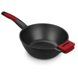 Sartén Wok BRA A412028 Rojo/Negro Ø 28 cm Acero Inoxidable (1 unidad) (Ø 28 cm) Precio: 36.49999969. SKU: S0427421