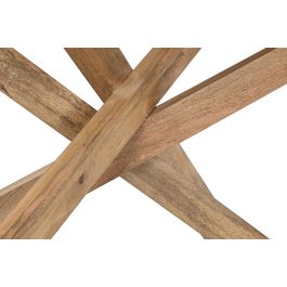 DKD Home Decor Mesa de Comedor Rectangular Moderna de Madera de Mango Natural de 180 cm Ancho x 90 cm Fondo x 76 cm Alto Desmontable