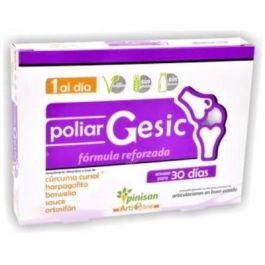 PINISAN Artiline Poliar Gesic, 30 cápsulas, Cúrcuma, Harpagofito, Boswellia, Sauce, Ortosifón, bienestar articular Precio: 19.5000003. SKU: B1CLK9F9T5